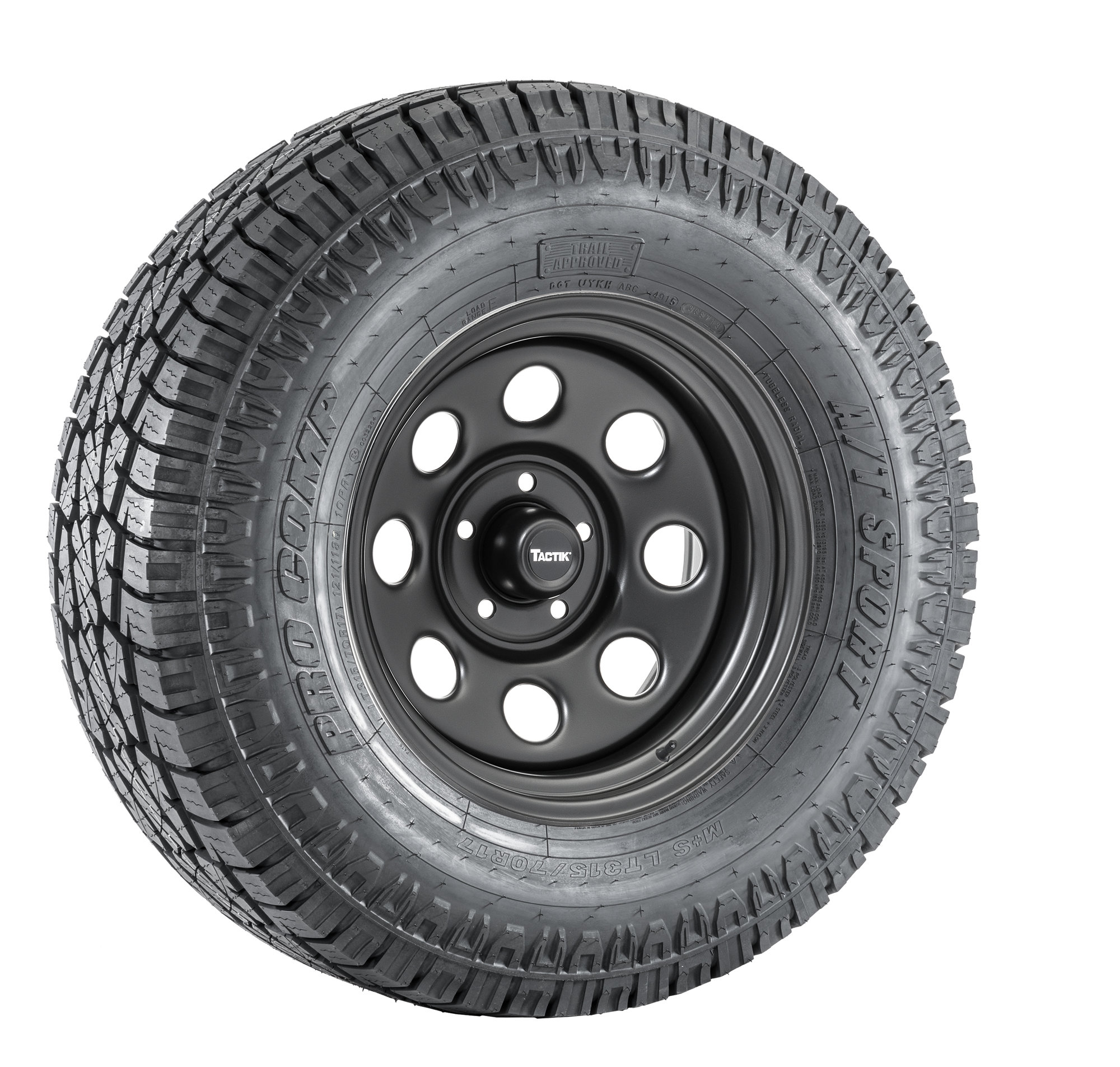 TACTIK Circle 8 Classic Wheel & Tire Package for 0718 Jeep Wrangler JK Quadratec